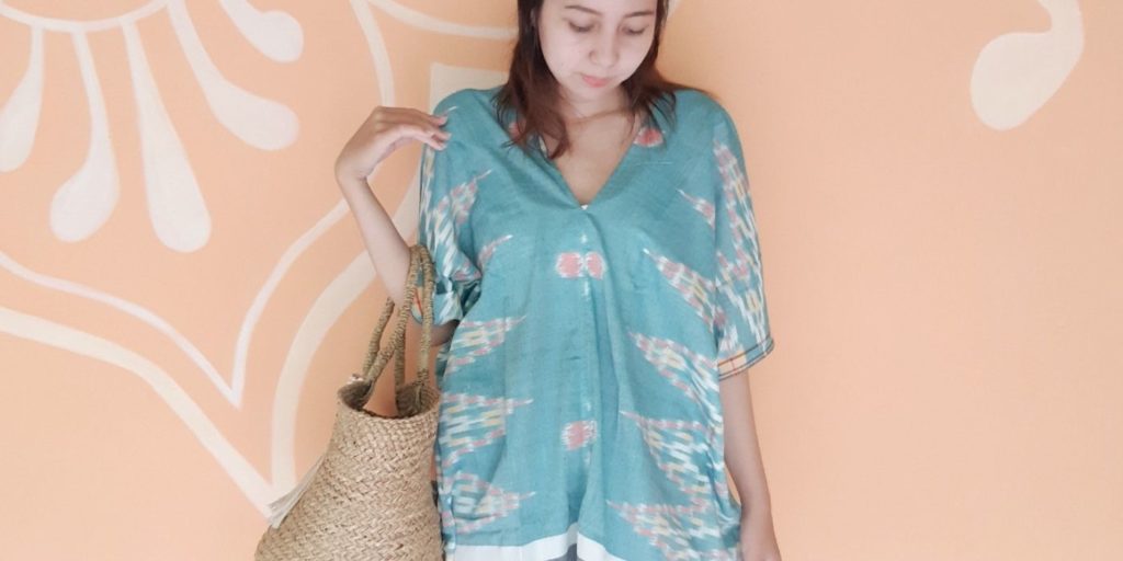BALI SARONG TUNIC / GREEN